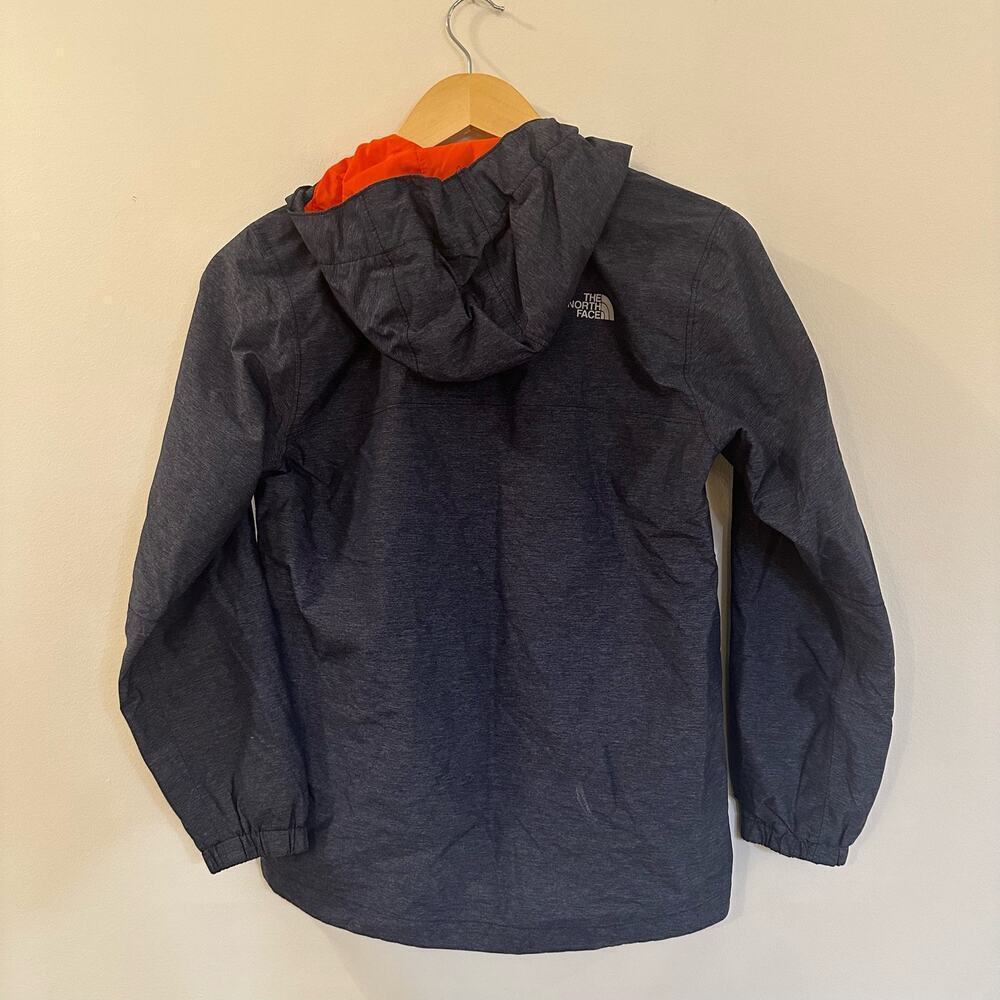 The North Face Boys M 10/12 Navy Blue Hooded Windbreaker Rain Jacket - Picture 5 of 8